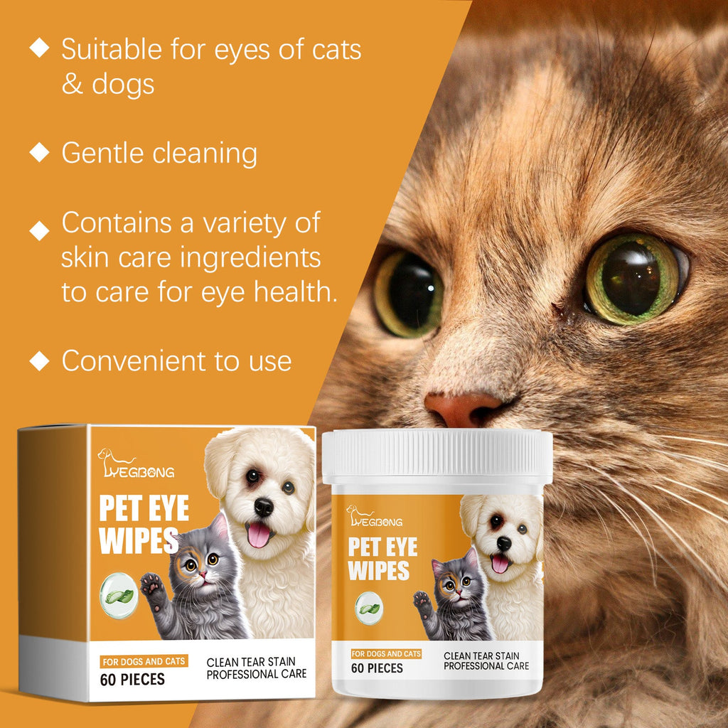 Eye Wipes for Cats and Dogs | Dogs to Tear Stains | Cat Pet Eye Cleaning Wet Wipes for Eyes