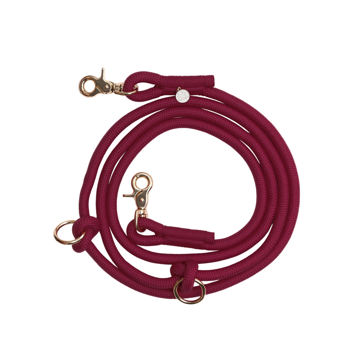 'Bordeaux' - Hands Free Braided Leash