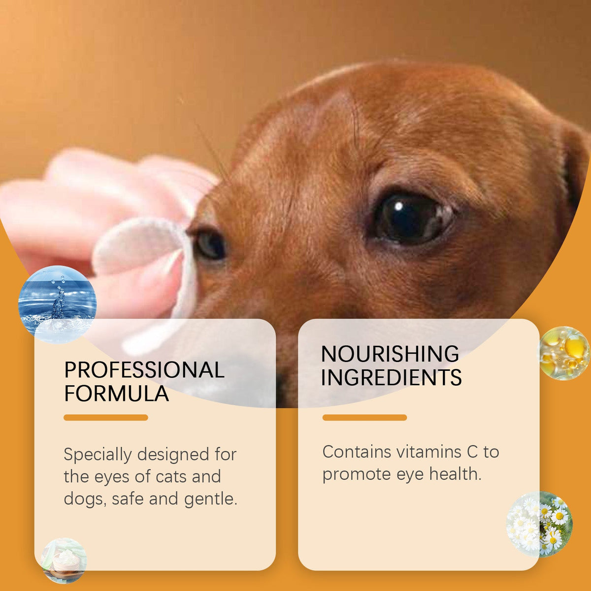 Eye Wipes for Cats and Dogs | Dogs to Tear Stains | Cat Pet Eye Cleaning Wet Wipes for Eyes