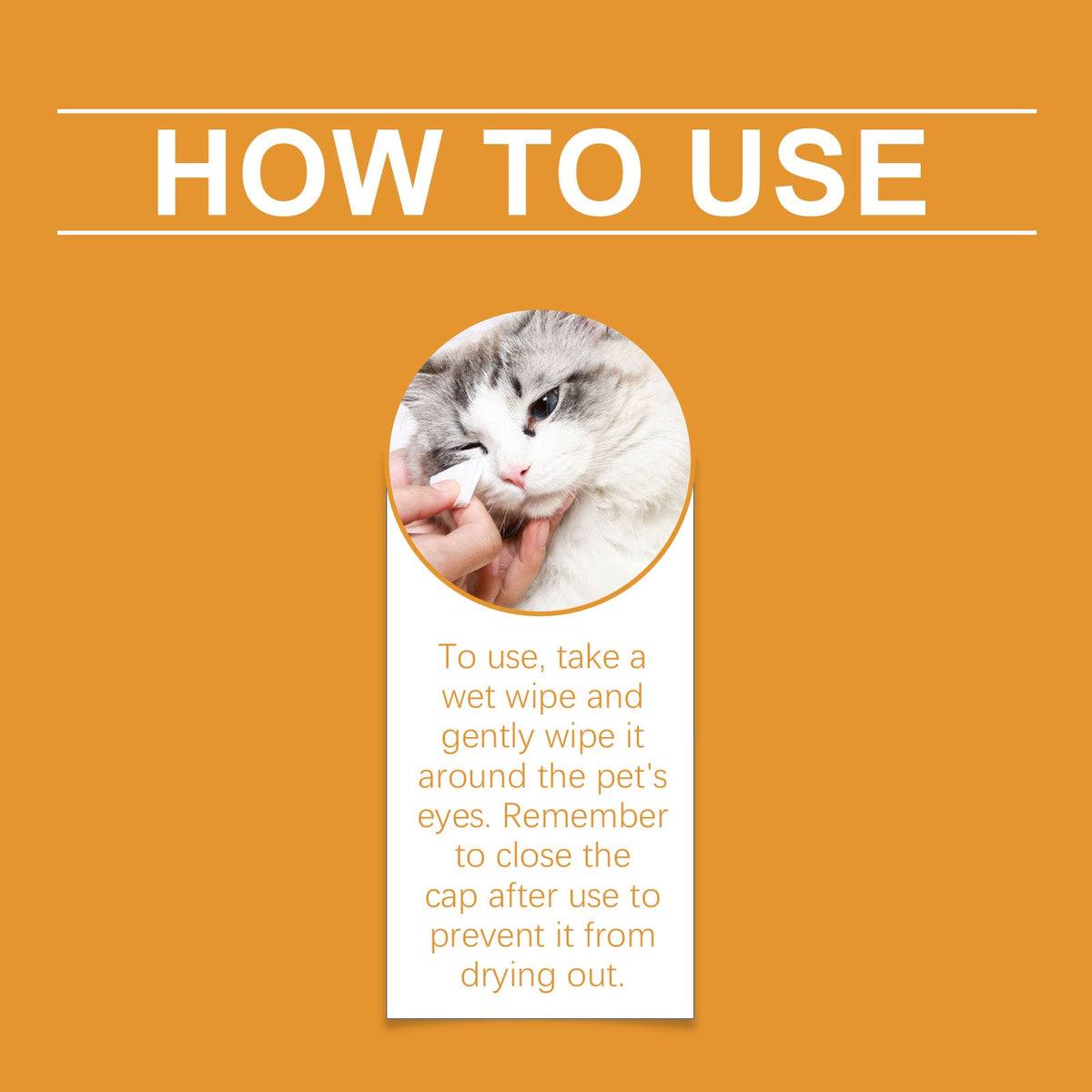 Eye Wipes for Cats and Dogs | Dogs to Tear Stains | Cat Pet Eye Cleaning Wet Wipes for Eyes