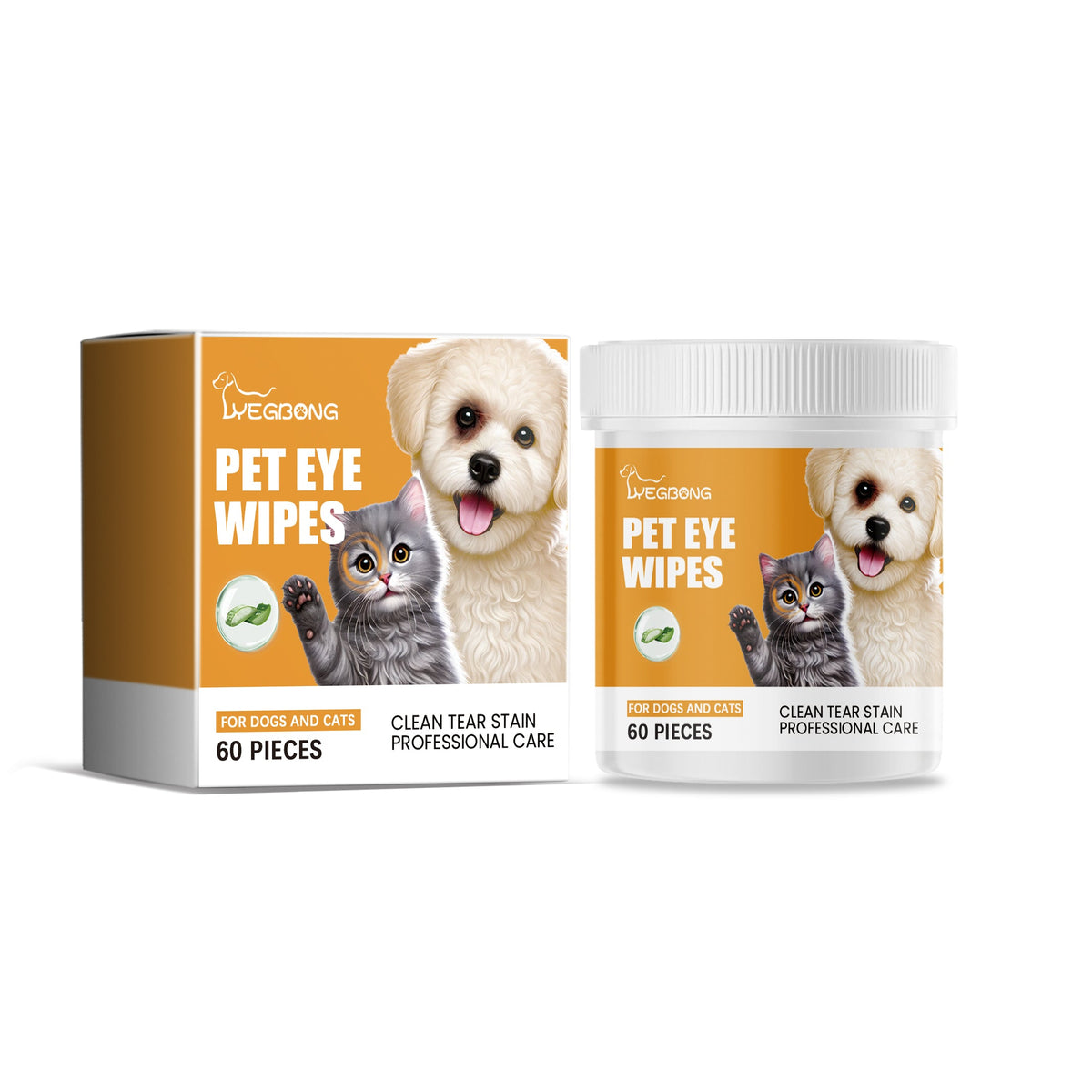 Eye Wipes for Cats and Dogs | Dogs to Tear Stains | Cat Pet Eye Cleaning Wet Wipes for Eyes