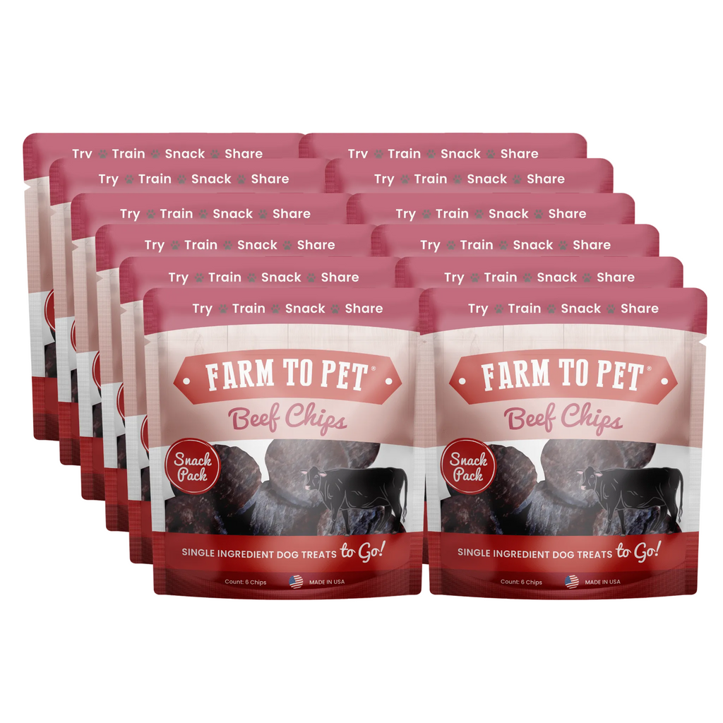 Beef Chips Snack Pack Bundles | Dog Treats for Training & Travel