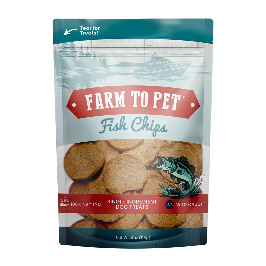 Fish Chips for Dogs | Wild-Caught Fish Dog Treats