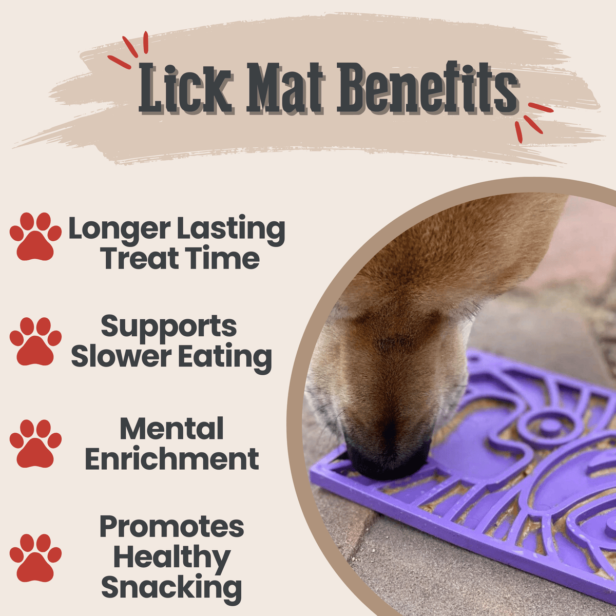 Lick Mats for Cats and Small Dogs
