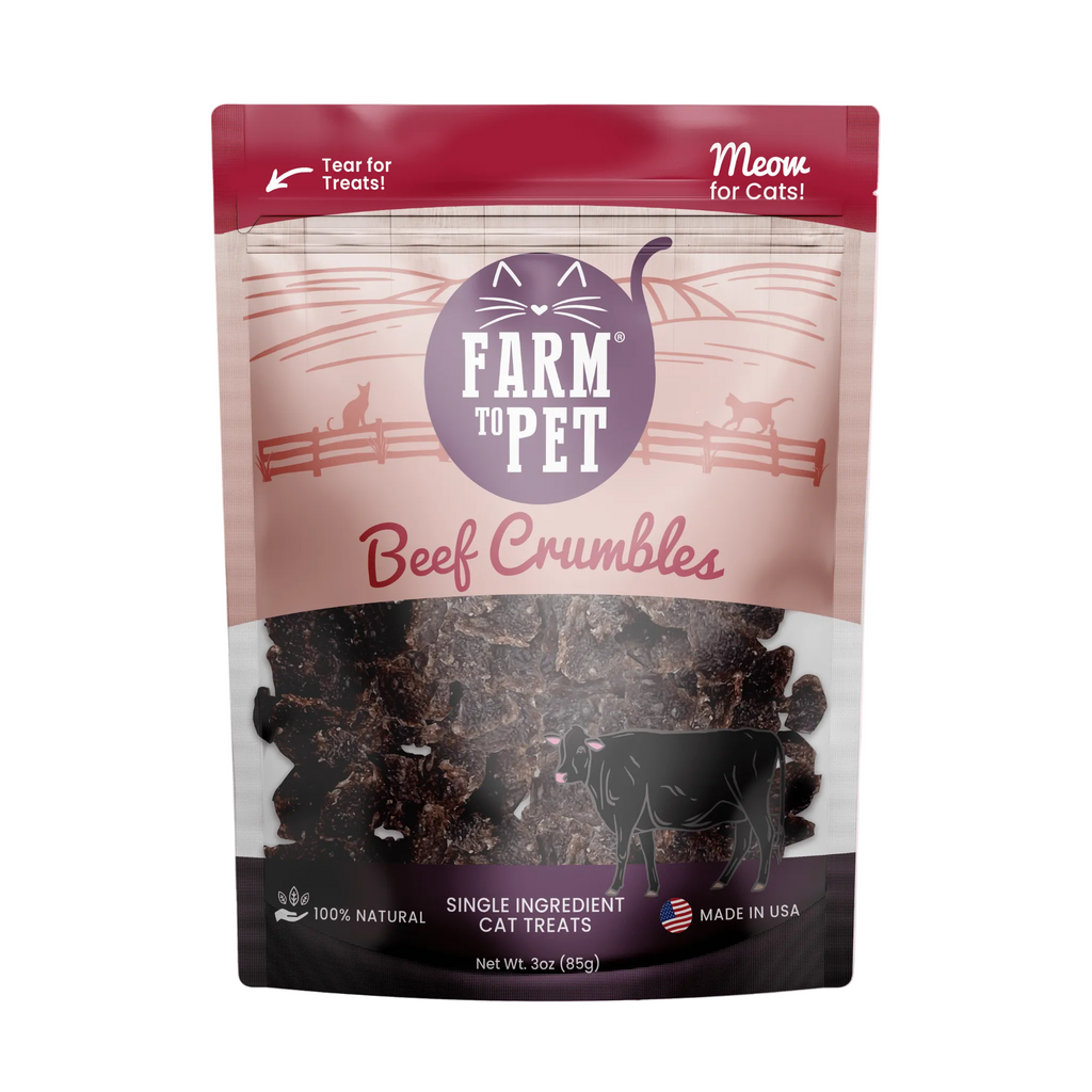 Beef Crumbles Cat Treats | High Protein Treats for Cats