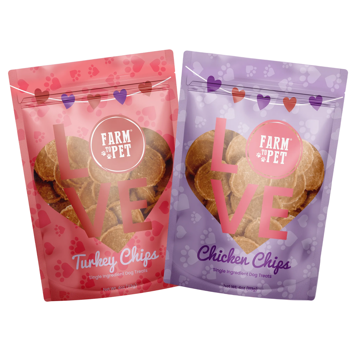 Puppy Love Dog Treat Duo | Poultry Chip Variety Pack