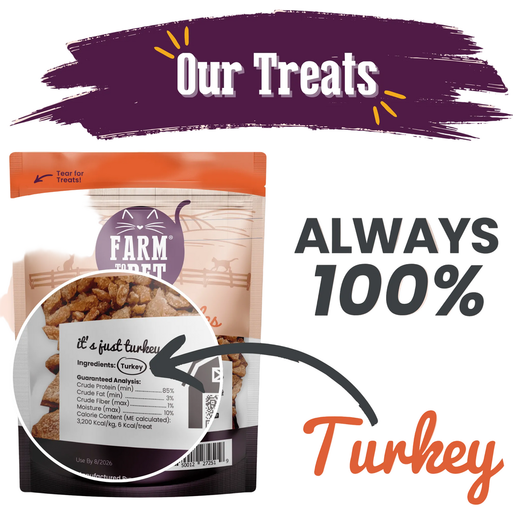 Turkey Crumbles for Cats | Grain-Free Cat Treats
