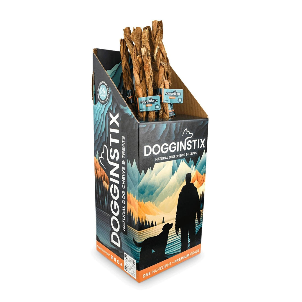 Dogginstix Braided Beef Tripe Natural Dog Chew | Digestible, Nutrient Rich, Omega 3