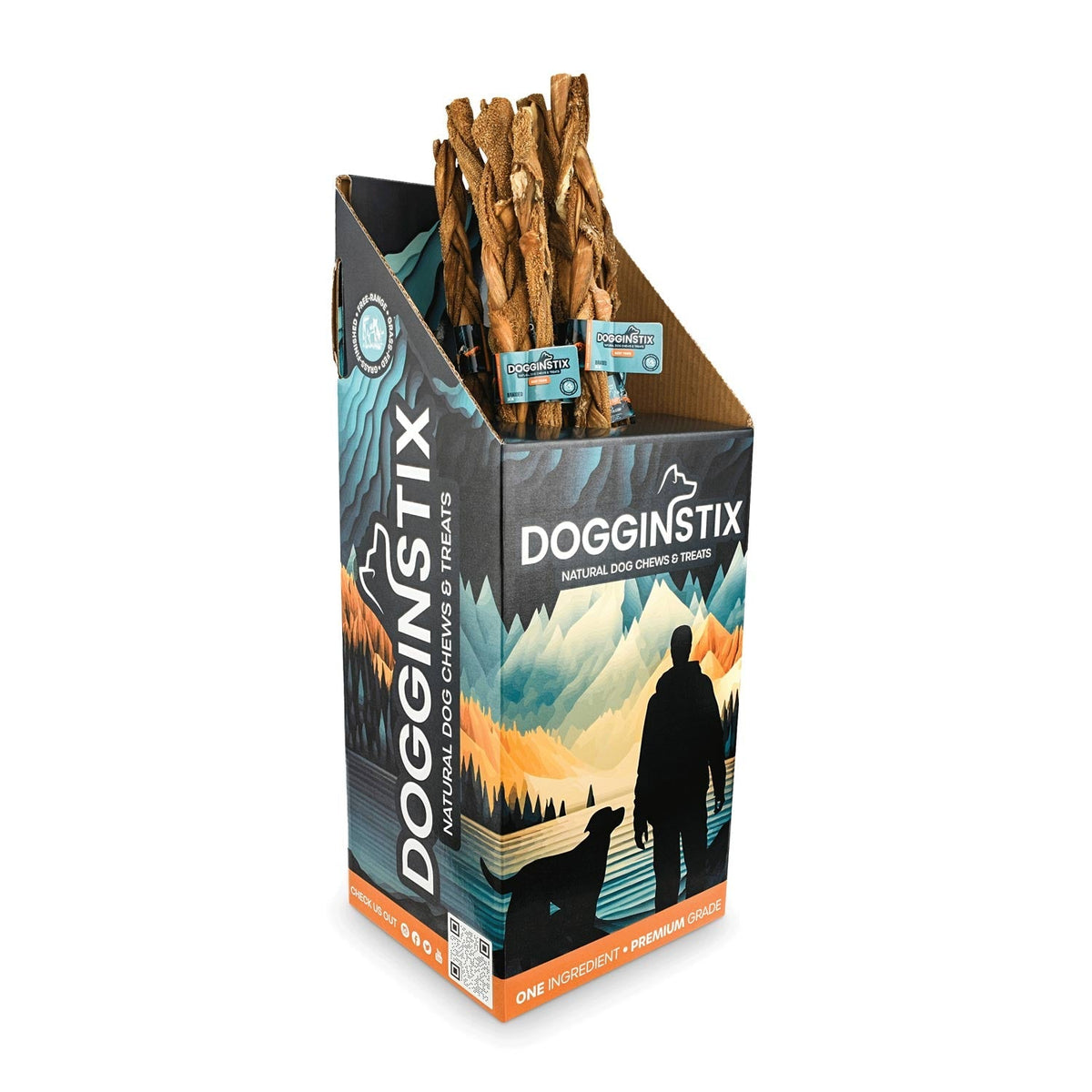 Dogginstix Braided Beef Tripe Natural Dog Chew | Digestible, Nutrient Rich, Omega 3