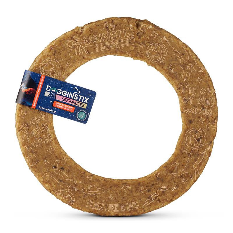 Dogginstix Lamb Collagen Cosmic Donut Dog Chew & Toy | Natural, Grass-Fed, Low Fat