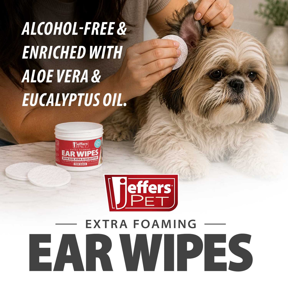 Dog Ear Cleaning Wipes, 100 Count