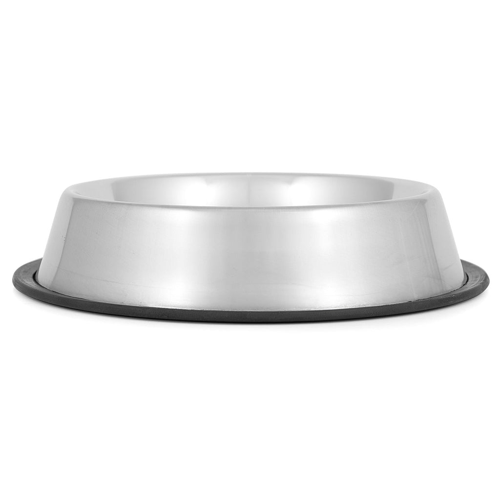 No-Skid/No-Tip Stainless Steel Pet Bowls
