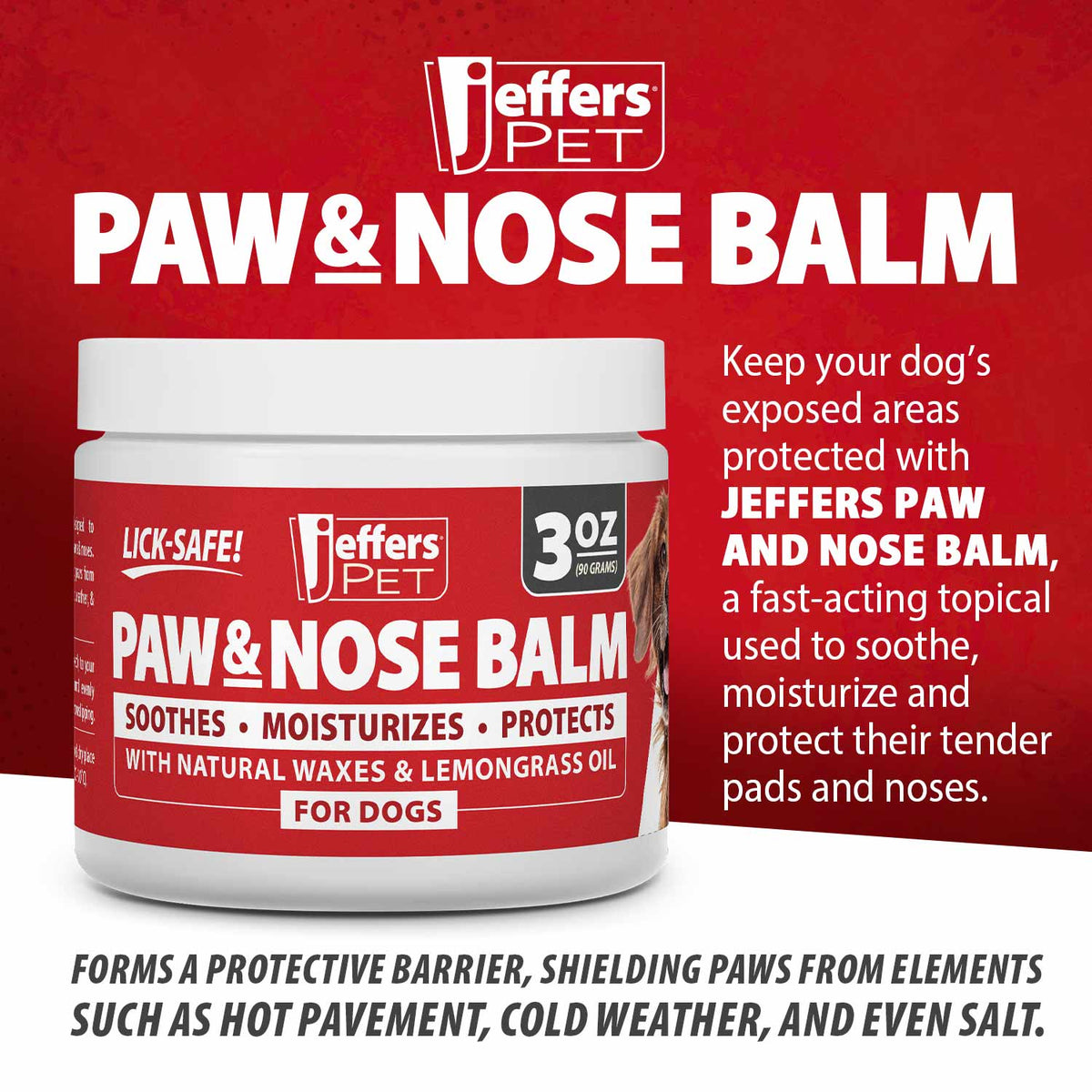 Paw and Nose Protection Balm for Dogs, 3 ounce