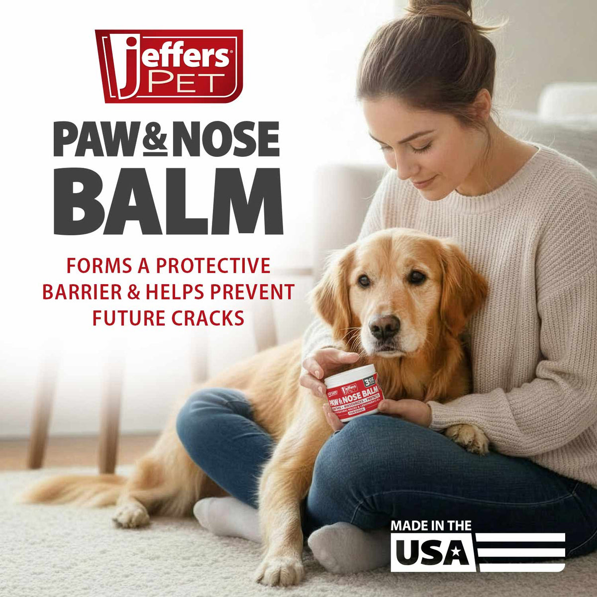 Paw and Nose Protection Balm for Dogs, 3 ounce